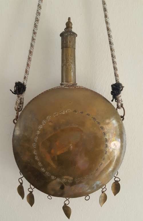 POWDER FLASK - Vintage Reproduction Ottoman / Islamic / North African Powder Flask