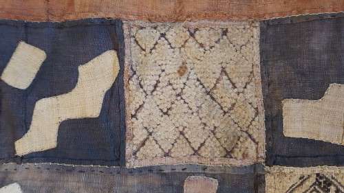 Unique KUBA CLOTH from DRC (formerly Zaire) African Textile  #Mudcloth #Barkcloth #Raffiacloth