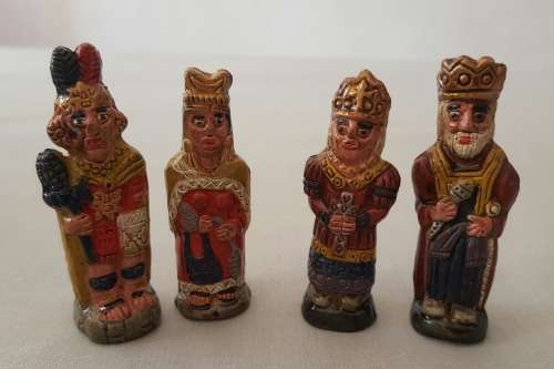 Chess Set - Aztec Mayan Indians vs Spanish Conquistadors Boxed #FolkArt #MexicanArt