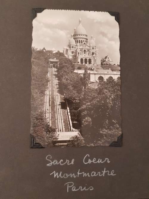Tooled  Leather  Album with Photos from 1958