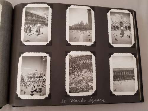 Tooled  Leather  Album with Photos from 1958