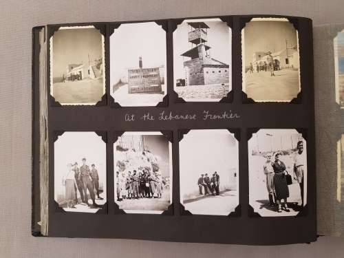Tooled  Leather  Album with Photos from 1958