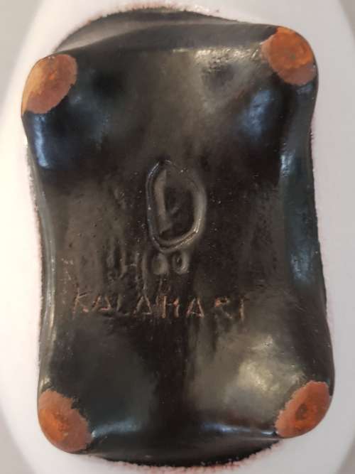 Rare & Collectable Kalahari Studio Pottery Oval  Bowl