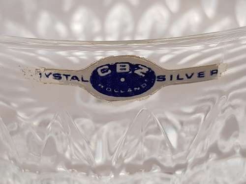 Sterling Silver & Crystal Candy/Nut Bowl by CBZ Holland