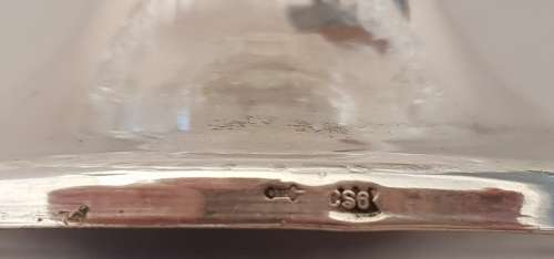 Sterling Silver & Crystal Candy/Nut Bowl by CBZ Holland