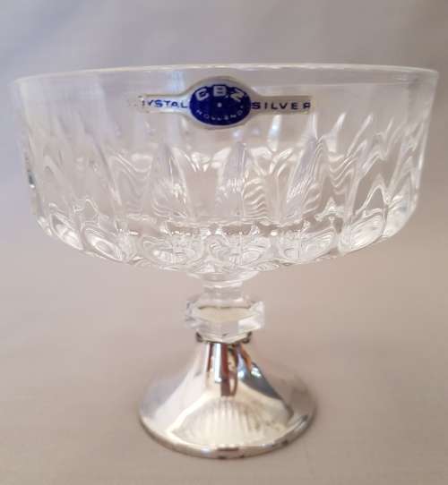Sterling Silver & Crystal Candy/Nut Bowl by CBZ Holland