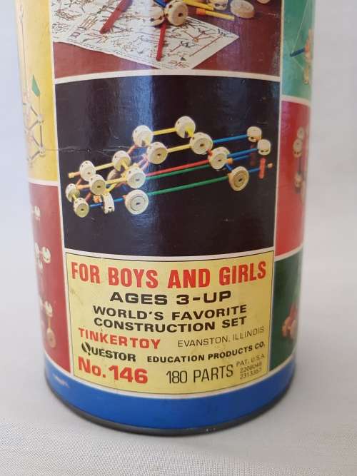 ORIGINAL 1960'S TINKERTOY CONSTRUCTION SET NO 146
