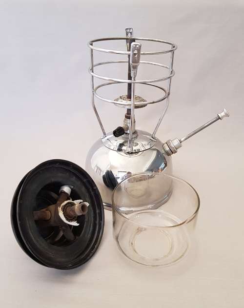 Original Chrome TILLEY  Paraffin Pressure Lamp