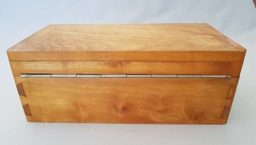 Vintage Hardwood Box with Dovetail Corners