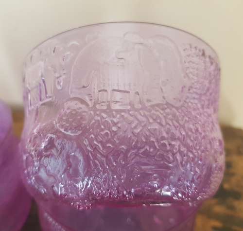 Mid-Century Modern Arabia (Nuutajarvi Notsho, Finland) Lilac "Fauna" No 150  Bowls Set