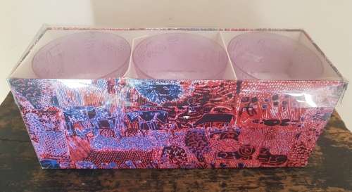 Mid-Century Modern Arabia (Nuutajarvi Notsho, Finland) Lilac "Fauna" No 150  Bowls Set