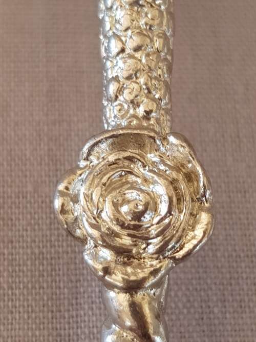 JENNA CLIFFORD - "Encrusted Rose" Sugar Spoon by Jenna Clifford