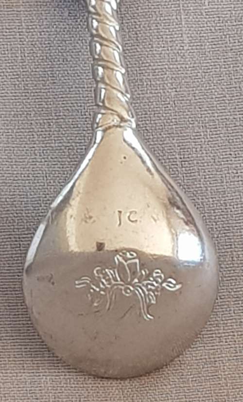 JENNA CLIFFORD - "Encrusted Rose" Sugar Spoon by Jenna Clifford