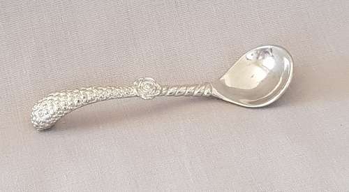 JENNA CLIFFORD - "Encrusted Rose" Sugar Spoon by Jenna Clifford
