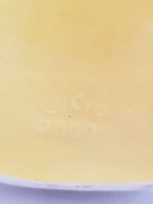 LUCIA WARE - MID CENTURY MODERN MATCHING PAIR OF CANARY YELLOW FREE FORM VASES