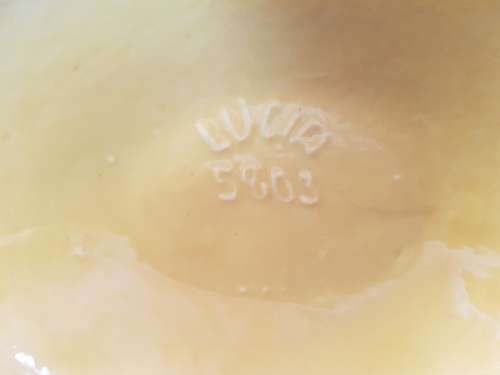 Lucia Ware Mid-Century Modern Canary Yellow Boat Vase