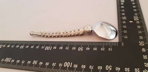 DIANE CARMICHAEL PEWTER STUDDED SUGAR SPOON