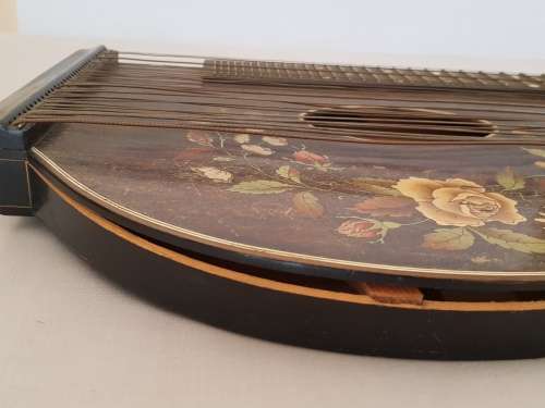 Rare Antique German Concert  Zither / Fretted Fingerboard / Lap Guitar in Carry Case
