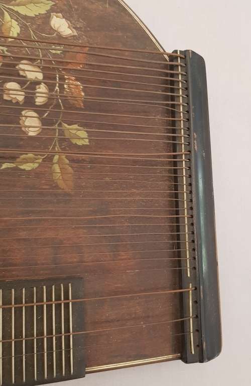 Rare Antique German Concert  Zither / Fretted Fingerboard / Lap Guitar in Carry Case
