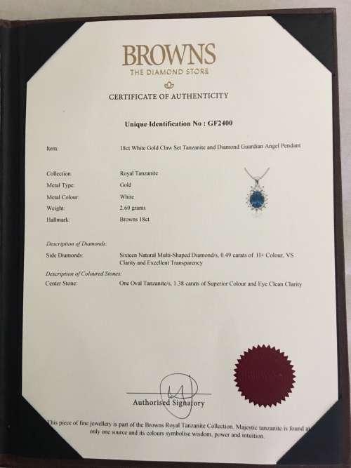 Tanzanite & Diamond Necklace & Earrings