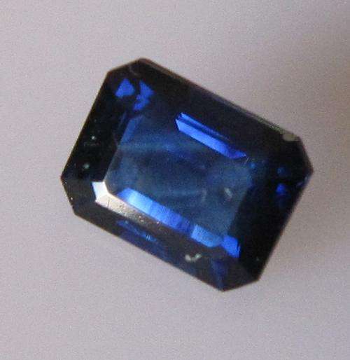 AAA+ Rich Kashmir Blue  Ceylon Sapphire. 3.540Cts, Emerald Cut