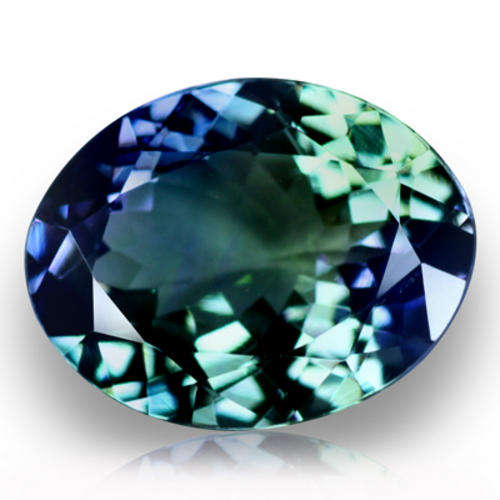 IMMACULATE AND VERY RARE! ! AA+ TOP VIOLET BLUE GREEN TANZANITE! 2.910CTS