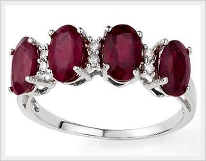 GORGEOUS 10K SOLID WHITE GOLD A++ RUBY AND DIAMOND RING! 1.720CTS  VALUE : R19'113.00