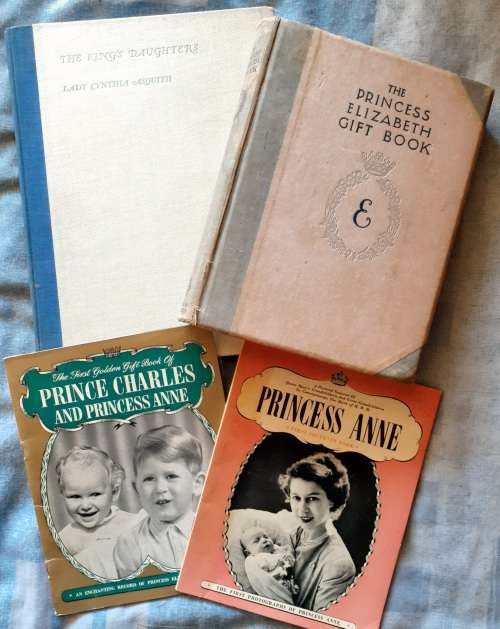 British Royals: 4 books/ booklets from Queen Elizabeth II`s younger days