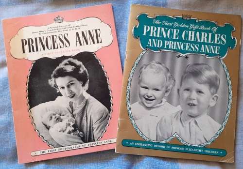British Royals: 4 books/ booklets from Queen Elizabeth II`s younger days