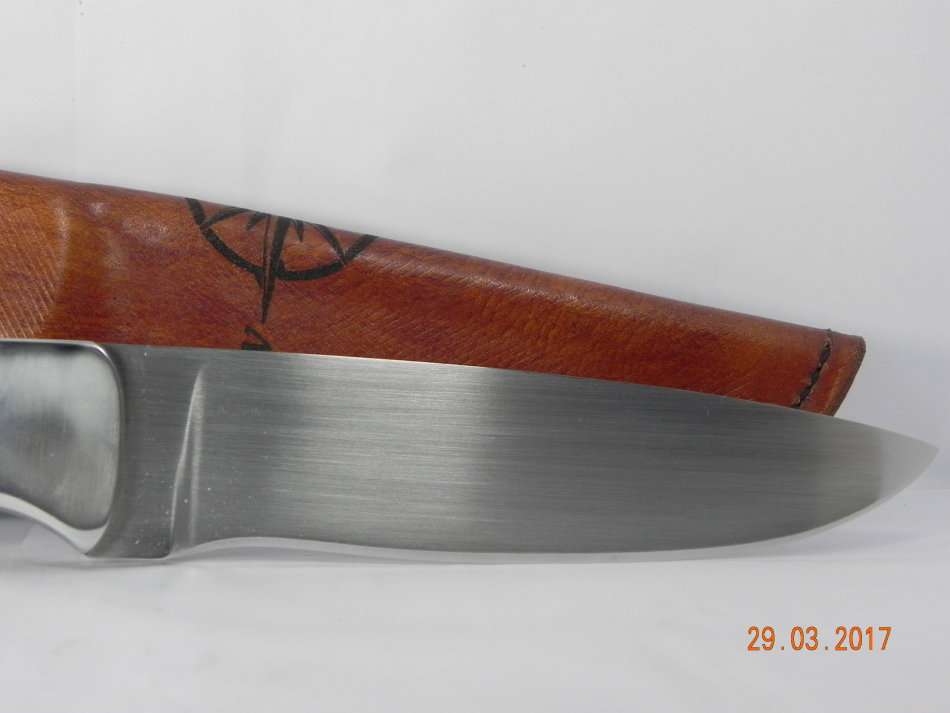 Handmade Knife , N690 Stainless steel , giraffe bone handel