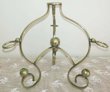 ANTIQUE, TALL AND STATELY, TABLE CENTRE SILVER PLATED, EPERGNE WITH 4 FLUTES