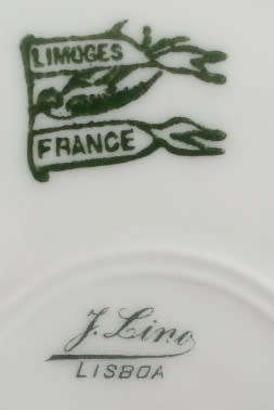 VINTAGE LIMOGES FRANCE DINNER PLATE WITH VIOLET DESIGN, PERFECT CONDITION