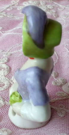 ANTIQUE GERMAN PORCELAIN, HALF DOLL  LADY FIGURINE