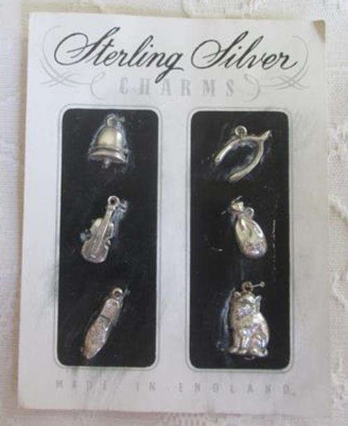 VINTAGE SILVER CHARMS FOR YOUR CHRISTMAS PUDDING