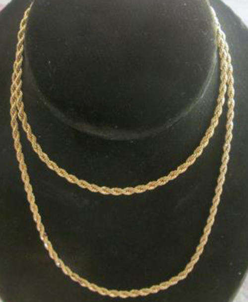 ROLLED GOLD / GOLD PLATED NECK CHAIN, 76cm  LONG