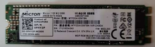 Micron M1100 M.2 2280 256GB SATA SSD