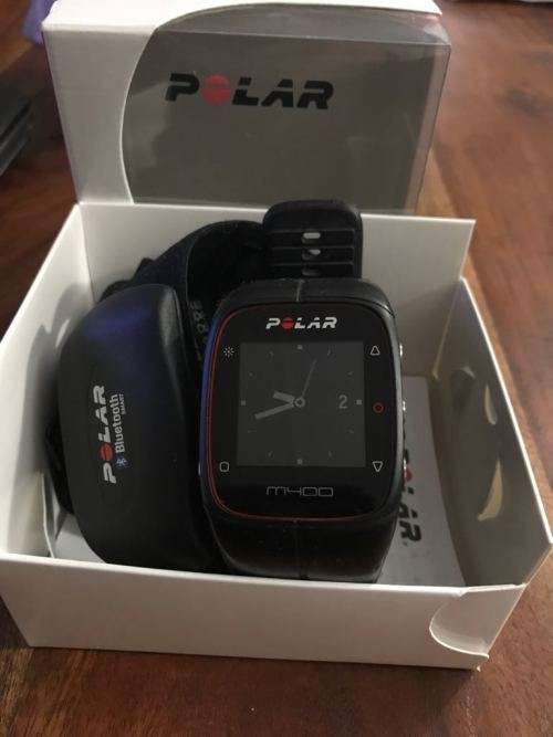Polar M400 GPS Sports Watch with Heart Rate Sensor, Black (used)
