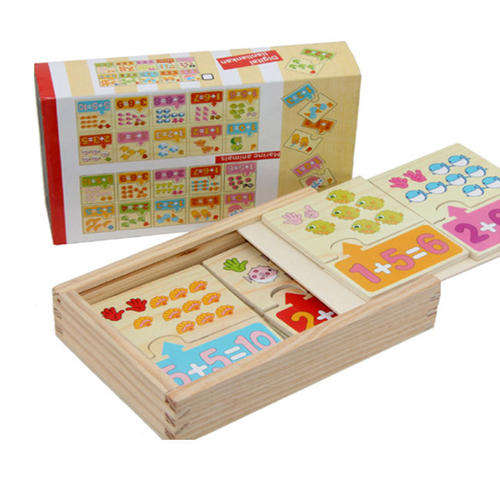 Mathematic wooden puzzle