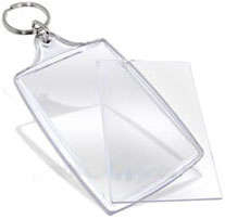 Blank acrylic keyrings (Pack of 100)