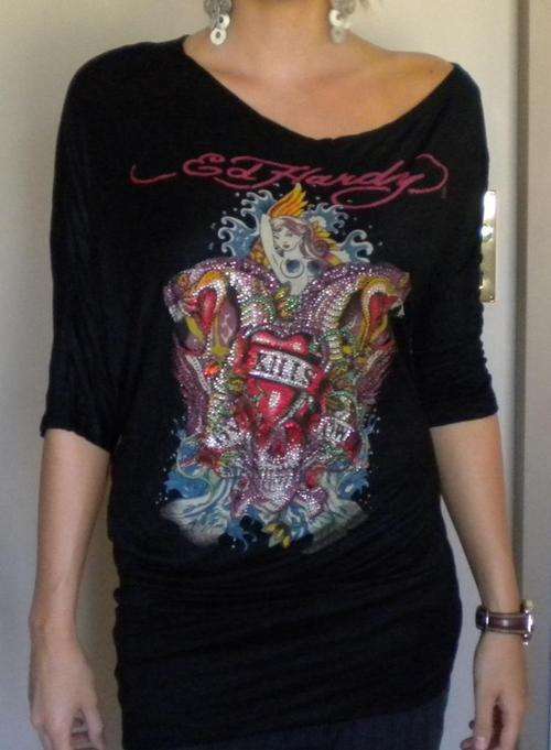 Black Ed Hardy top