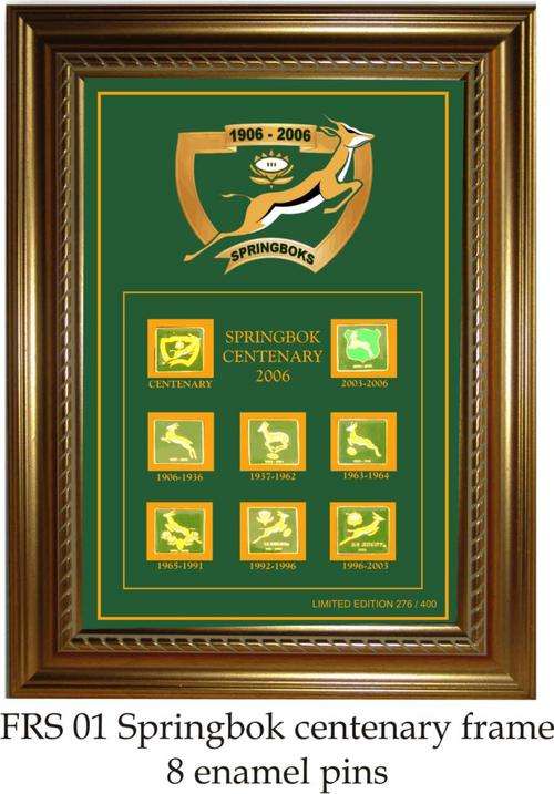 Springbok collectors frame - Centenary