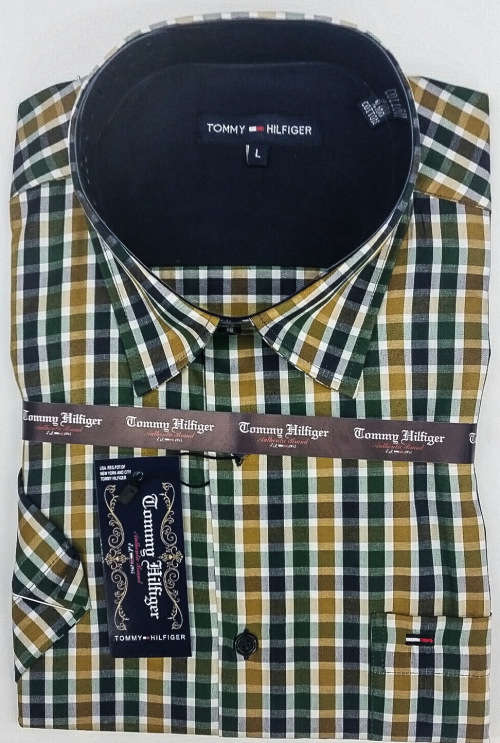 TOMMY HILFIGER ORIGNAL S/S SLIM FIT COTTON SHIRT SIZE MEDIUM!!!!!MARKET VALUE R999.99