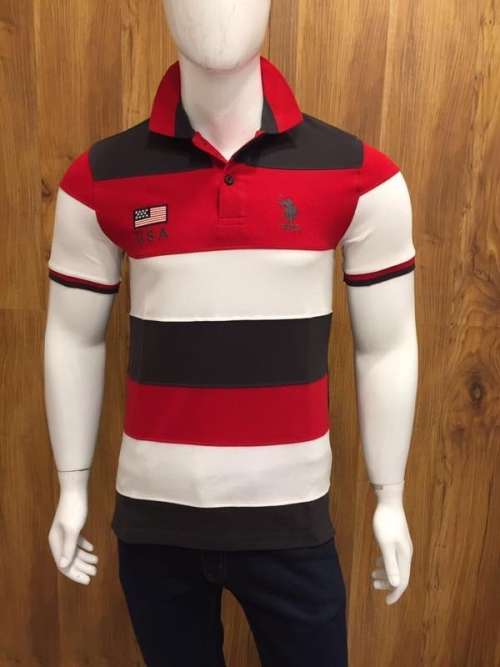 US POLO ASSN PIQUE GOLFER SLIM FIT SIZE LARGE!!!!!!!!!! MARKET PRICE R999.99