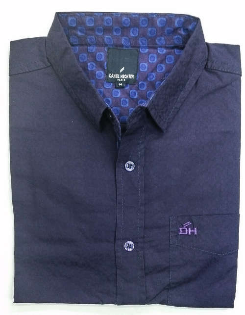 DANIEL HECHTER ORIGNAL L/S COTTON SLIM FIT SHIRT SIZE MEDIUM MARKET VALUE R999.99