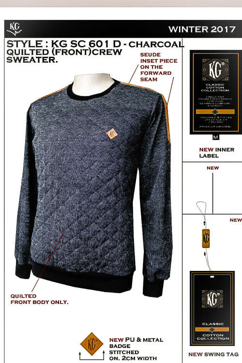 KG COUTURE COLLECTION ORIGNAL MENS DESIGNER SWEAT CREW SIZE MEDIUM!!!!! MARKET VALUE R899.99