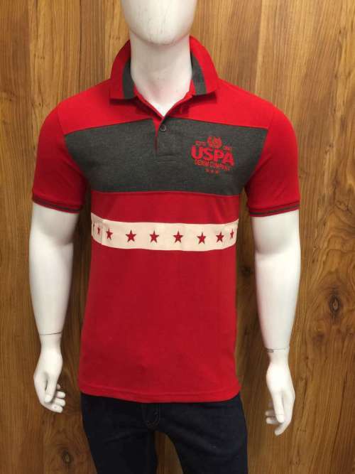 US POLO ASSN PIQUE GOLFER SLIM FIT SIZE LARGE!!!!!!!!!! MARKET PRICE R999.99