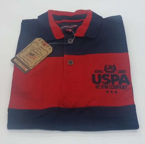 US POLO ASSN PIQUE GOLFER SLIM FIT SIZE LARGE!!!!!!!!!! MARKET PRICE R999.99