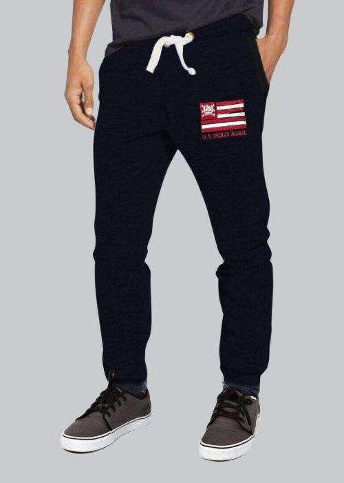 US POLO ASSN SWEAT PANTS FOR MEN SLIM FIT SIZE EXTRA LARGE  !!!!!! BLACK