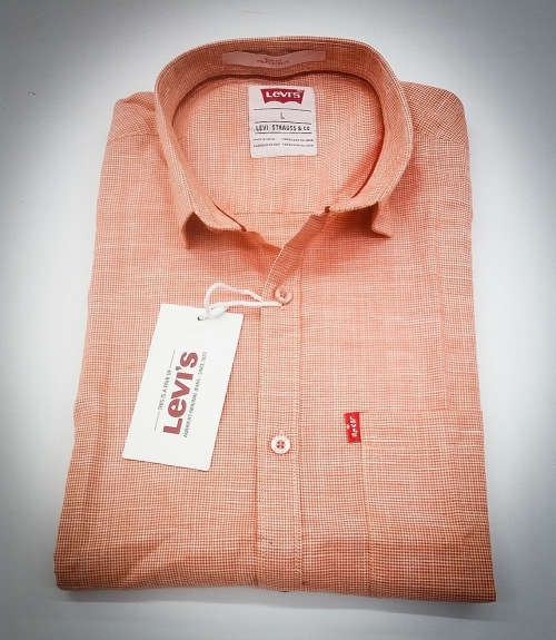 LEVI'S ORIGNAL L/S SLIM FIT SHIRT SIZE EXTRA LARGE !!!!!!!!!! SMALL CUT