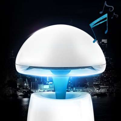 A LA Magic Lamp 3 in 1 High Performance Night Light Alarm Clock Wireless Bluetooth Speaker Built - i